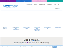 Tablet Screenshot of mdxecografos.com